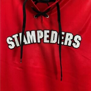Red Stampeders Lace-Up T-Shirt